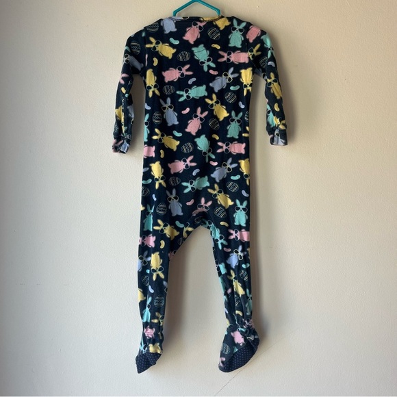 🌼 5/$25 PJ Place Baby Girl Boy Easter Bunny Pajamas Sleeper 18-24M Footed Cotton - Picture 11 of 11